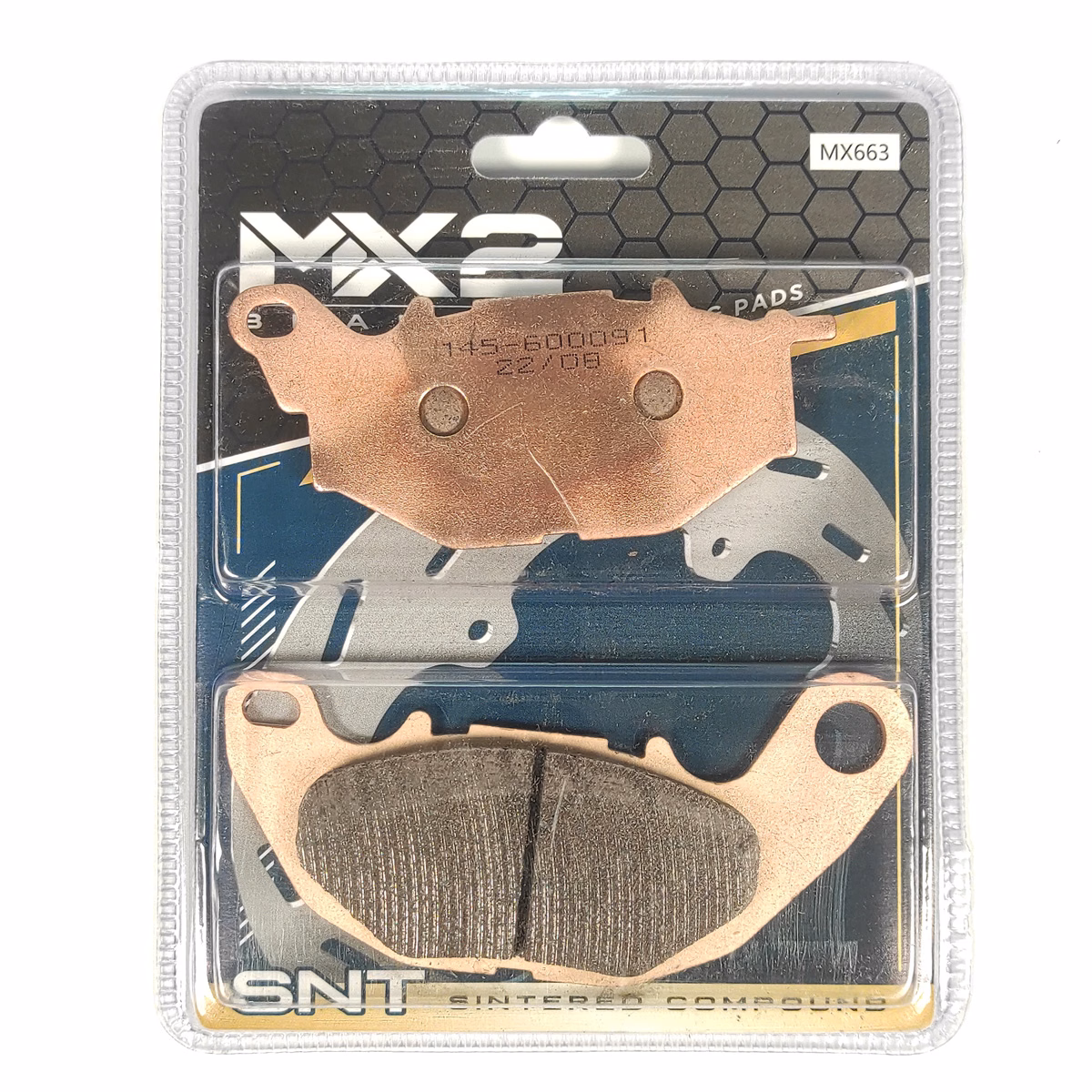 BALATAS DISCO MX2 MX-F219 SNT (663) P/ R3 '15-'21 DEL.