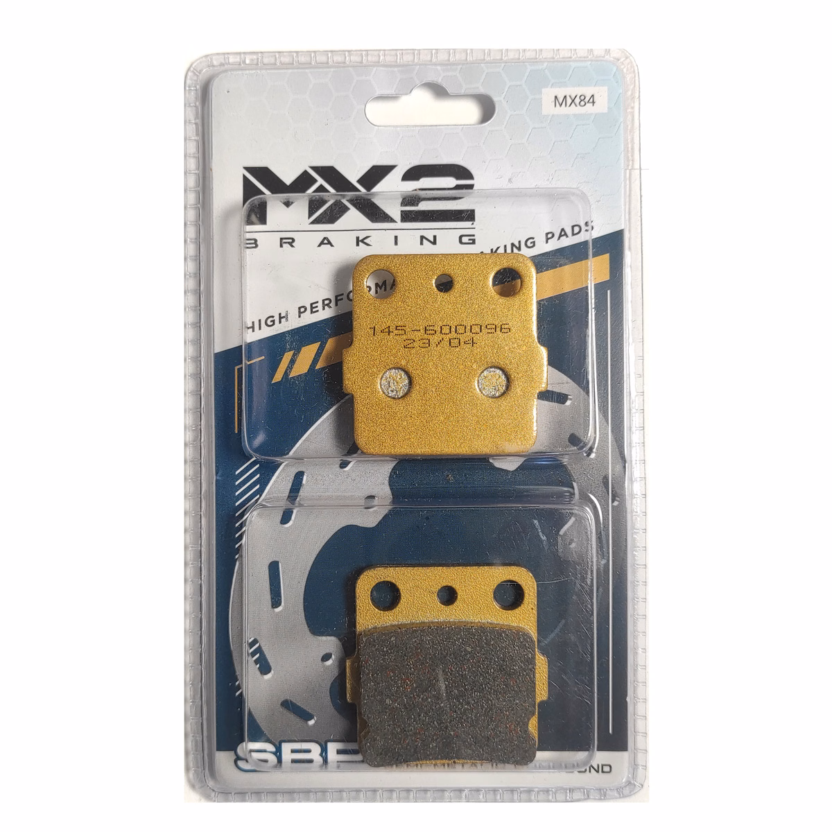 BALATAS DISCO MX2 MX-F037 SBP (84) P/ TRX-250X '87-'92, P/ YFM-350 '87-'03, P/ YFM-600 '98-'01