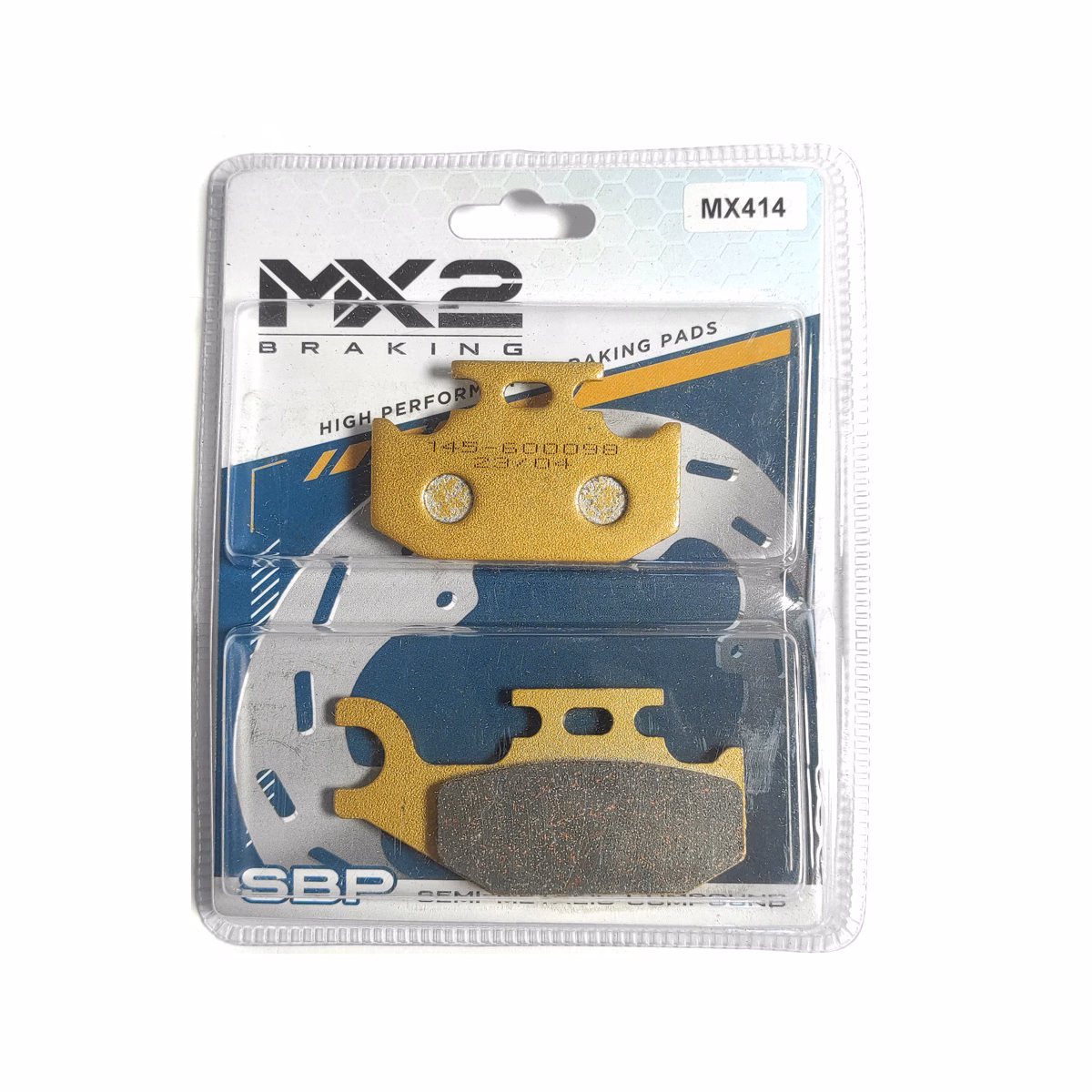 BALATAS DISCO MX2 MX-F101 SBP (414) P/ KING QUAD 400-750 '08-'09 DEL. DER.