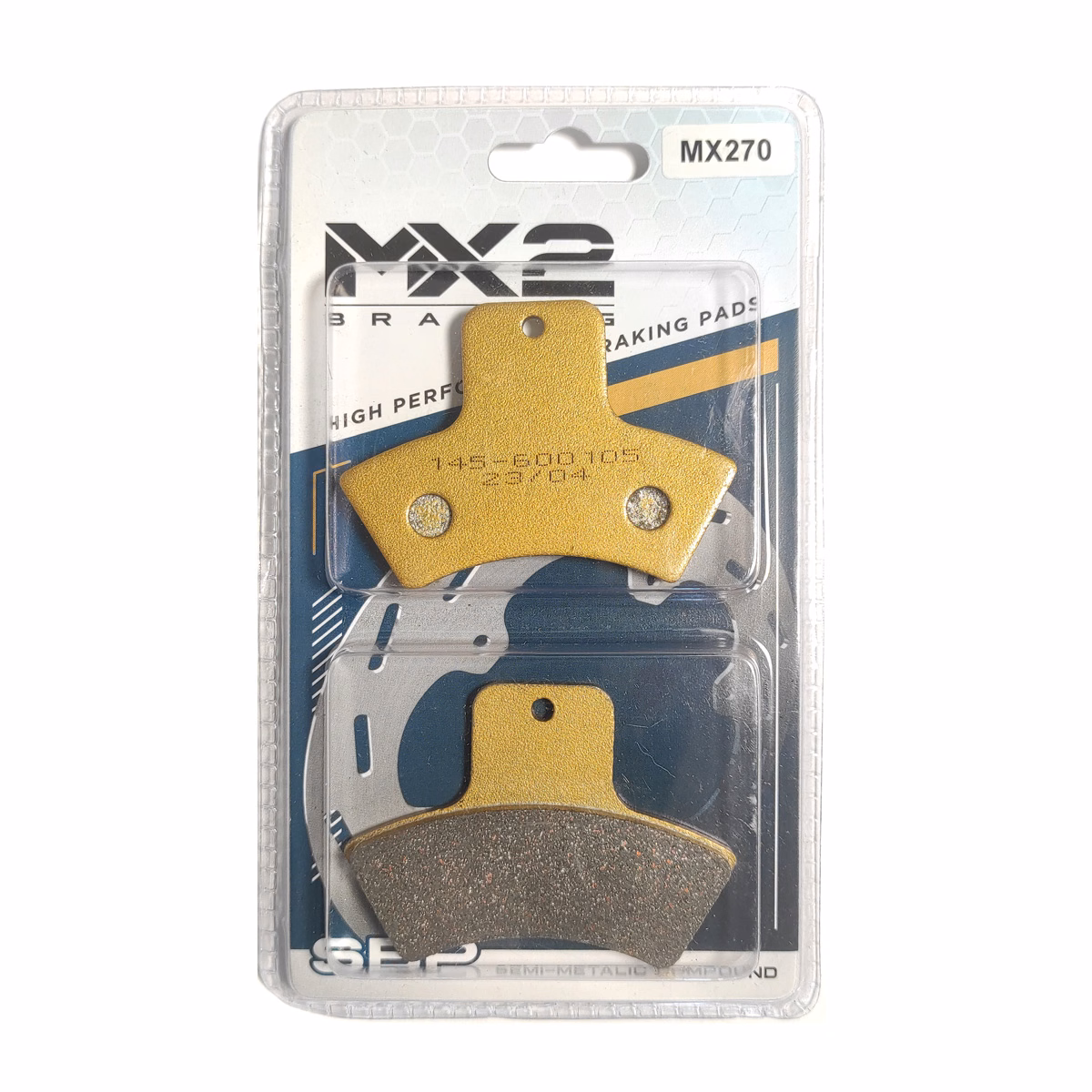 BALATAS DISCO MX2 MX-F066 SBP (270) P/ POLARIS-325 2X4/4X4 '00-01, P/ MAGNUM-500 4X4 '99-'01