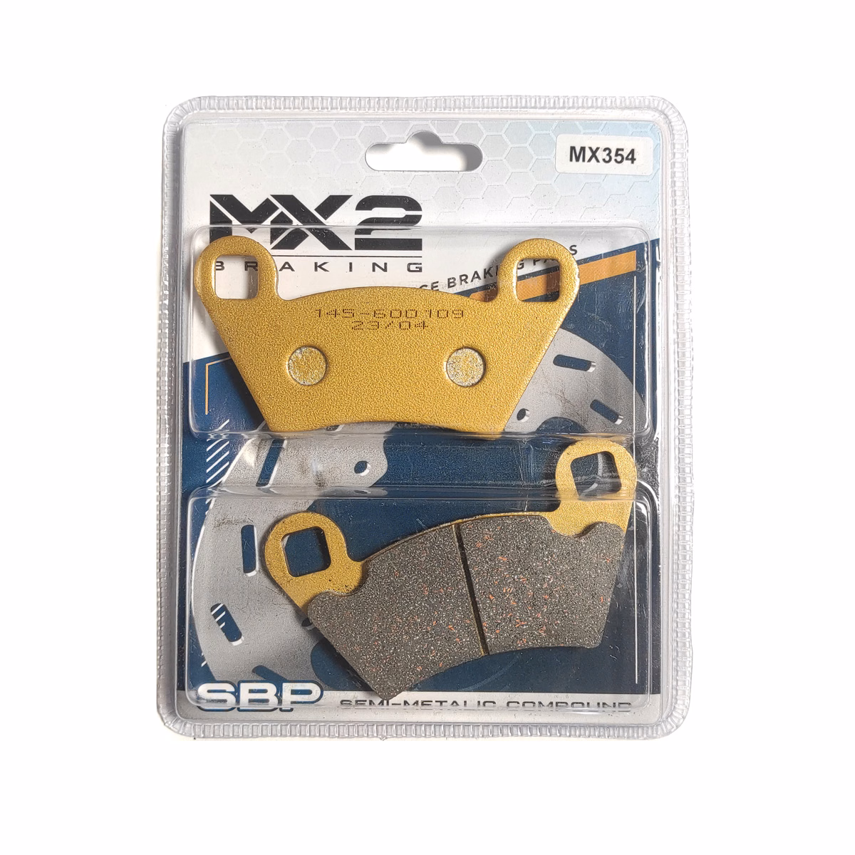 BALATAS DISCO MX2 MX-F132 SBP (354) P/ RANGER 400-800 '04-'10