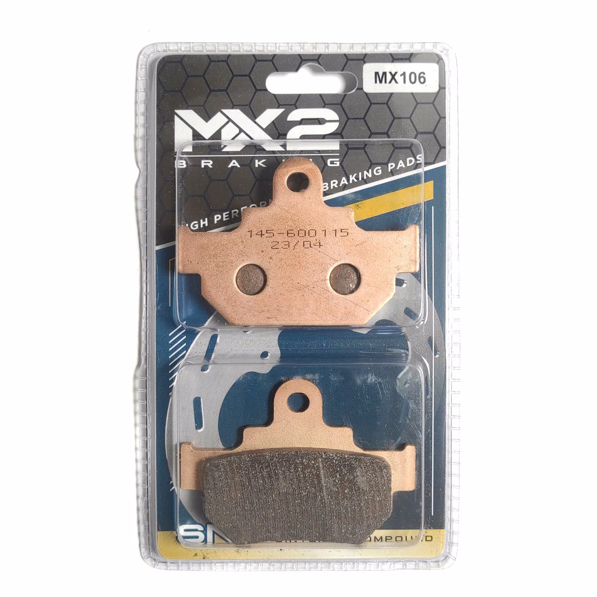 BALATAS DISCO MX2 MX-F015 SNT (106) P/ GZ-250 MARAUDER '99-'03, P/ LS-650 SAVAGE '86-'89, P/ LS-650 SAVAGE '95-'03