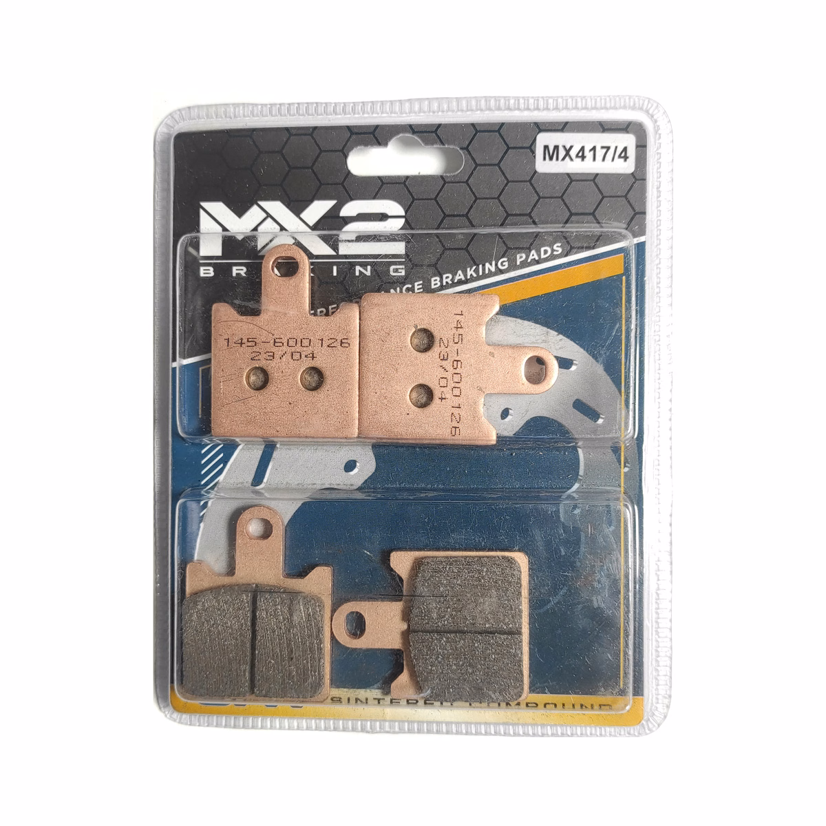 BALATAS DISCO MX2 MX-F146 SNT (417/4) P/ ZR6R '07-'09, P/ Z-1000 '07-'08