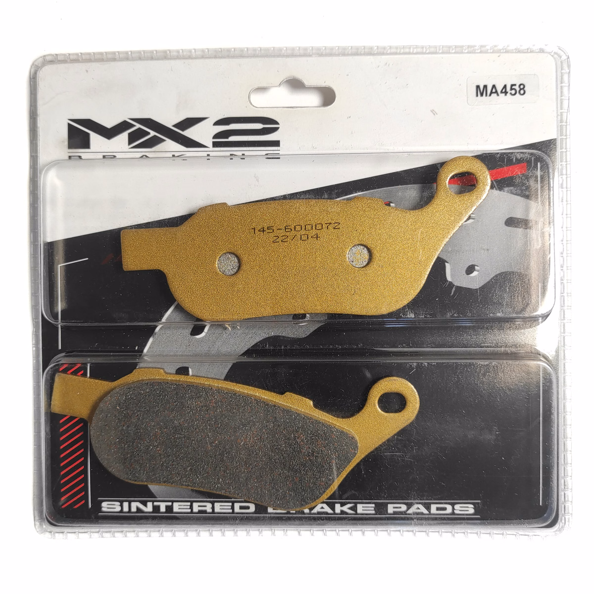 BALATAS DISCO MX2 MX-F223 SBP (458) P/ FXD SUPER GLIDE '08-'09 TRAS., P/ FXCW ROCKER/ FXCWC ROCKER C '08-'09 TRAS.
