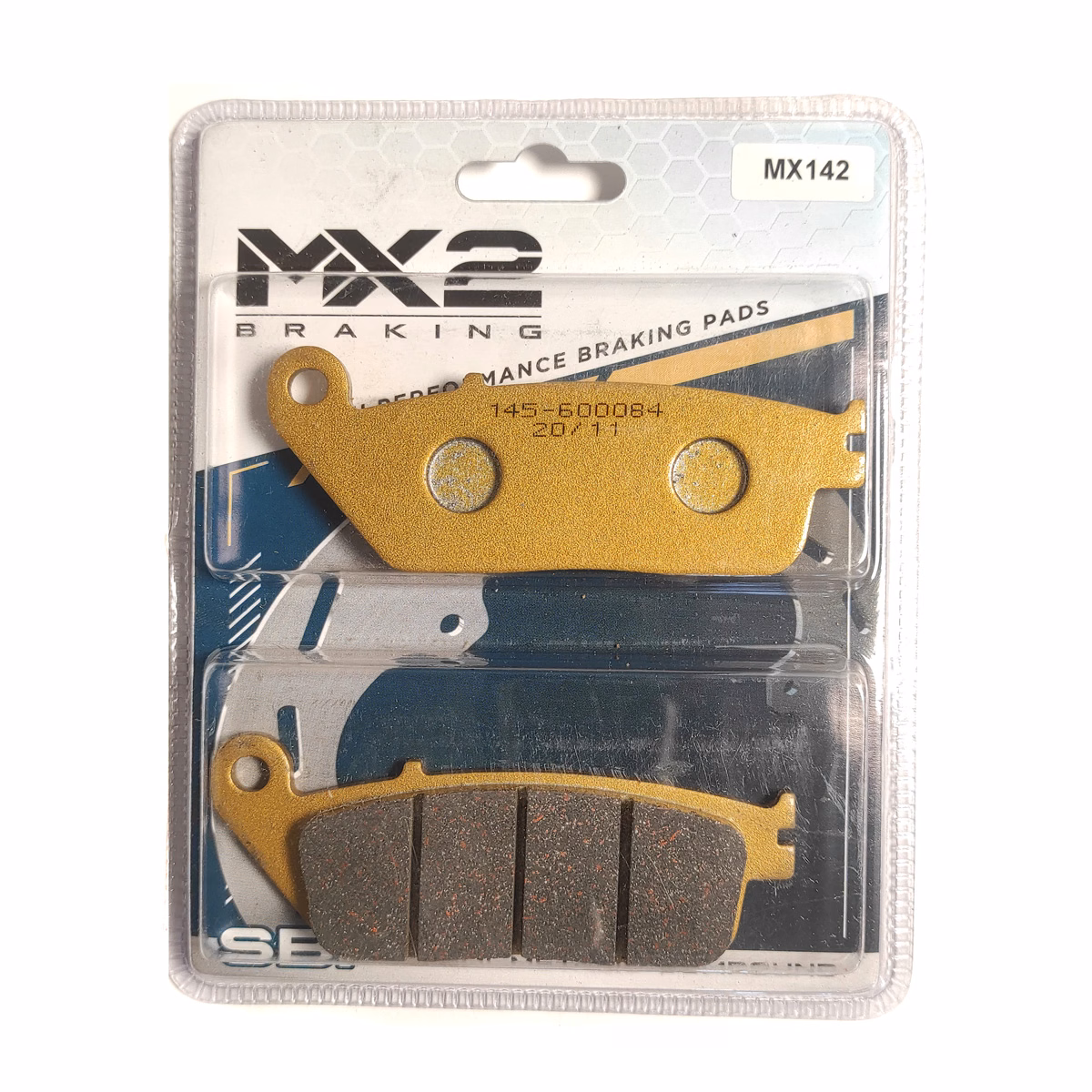 BALATAS DISCO MX2 MX-F123 SBP (142) P/ CBR-600 F3 '95-'98, P/ CB-600 '00-'04