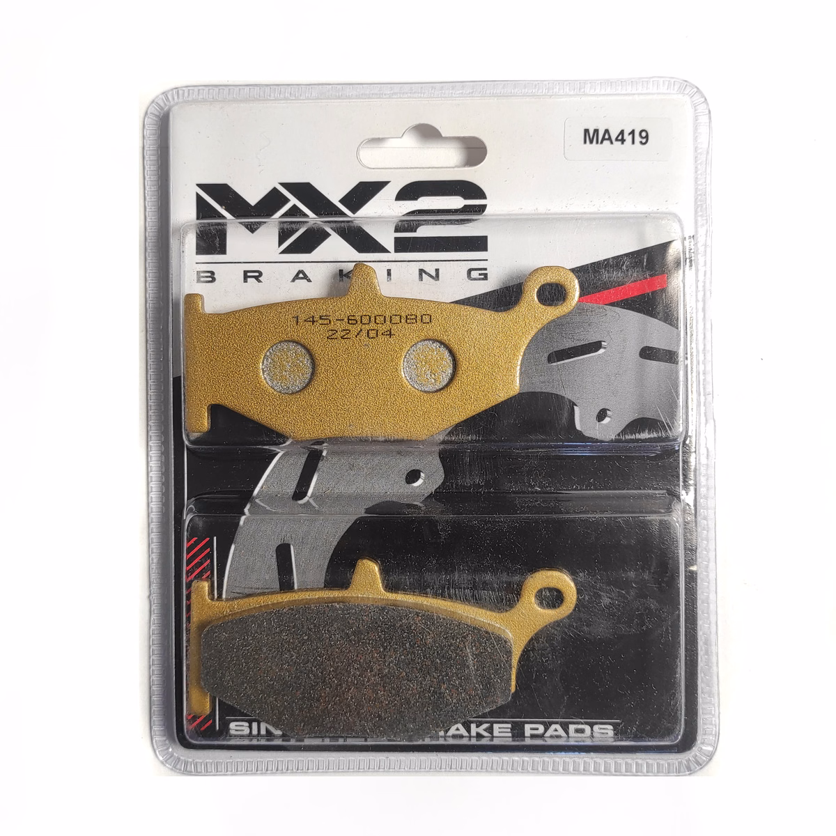 BALATAS DISCO MX2 MX-F022 SBP (419) P/ GSR-400K6 '06, P GSXR-600K6/K7 '06-'07, P/ GSXR-1000 K7 '07 DEL.