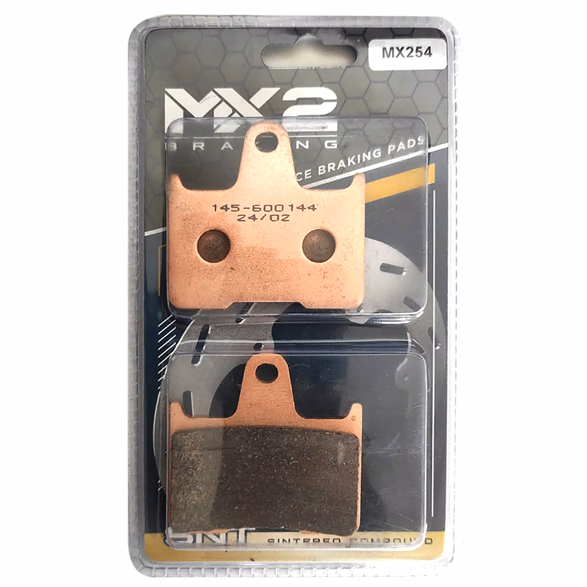 BALATAS DISCO MX2 MX-F174 SNT (254) P/ GSXR-1000 '01-'06 TRAS.