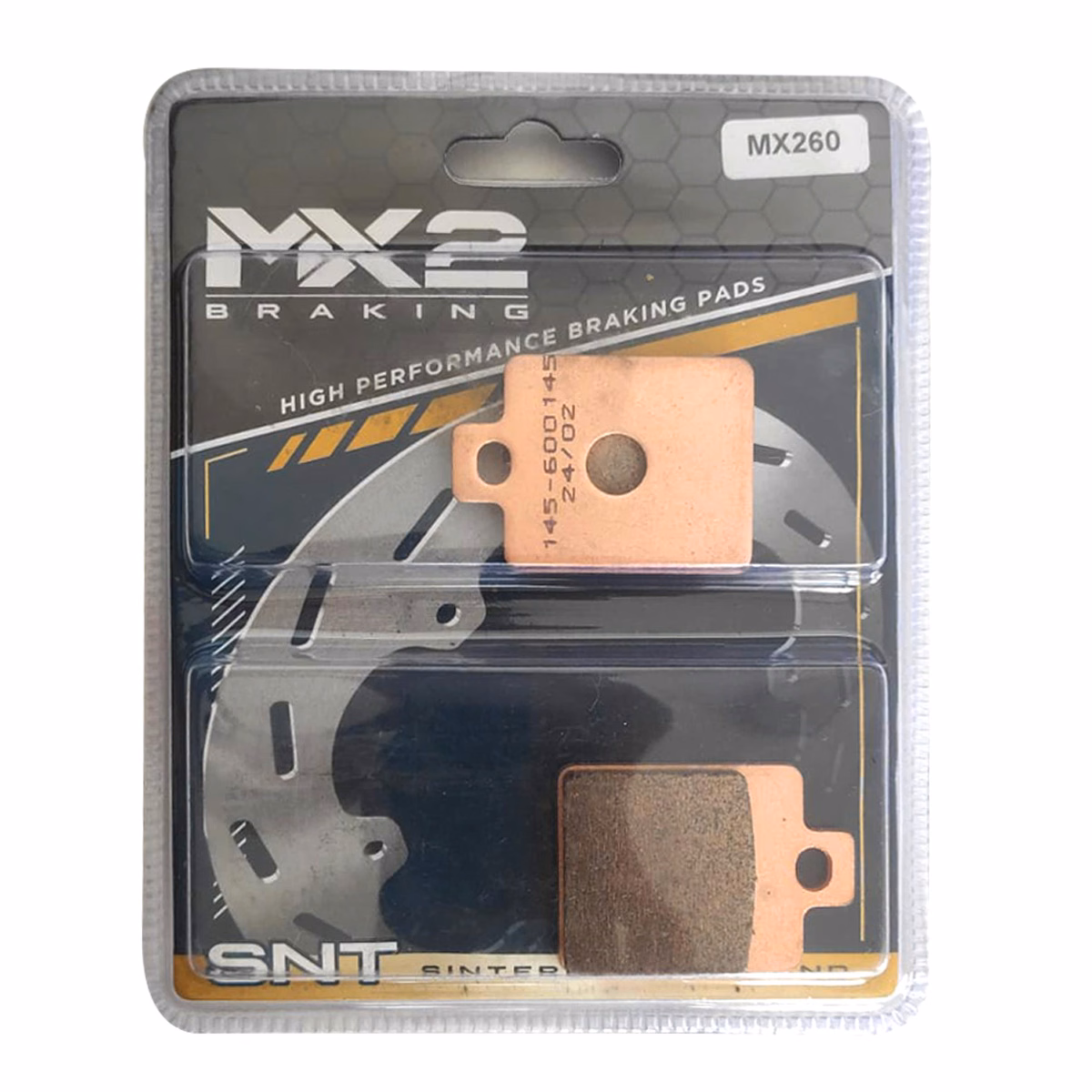 BALATAS DISCO MX2 MX-F232 SNT (260) P/ PIAGGIO DEL., P/ VESPA 125/150 4T