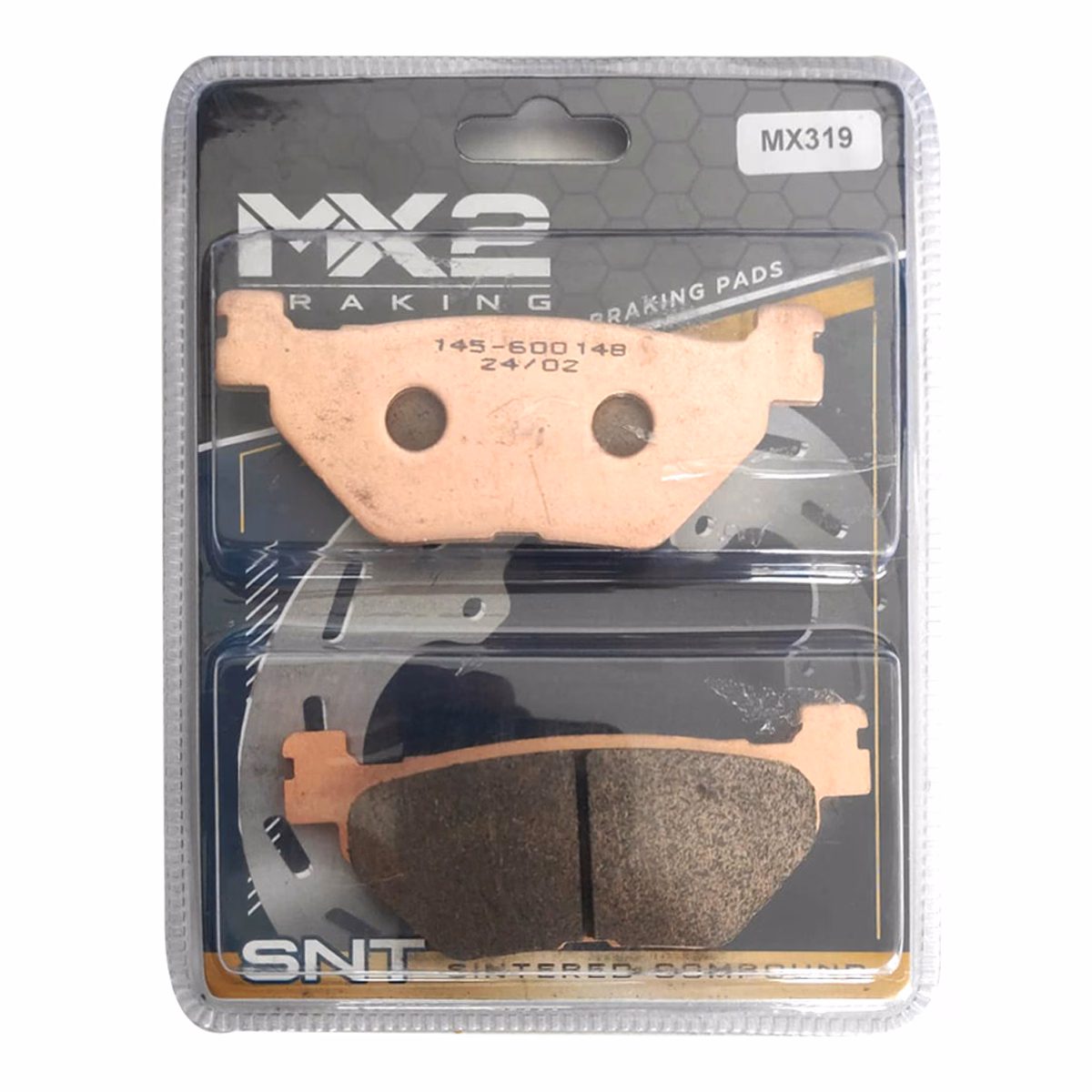 BALATAS DISCO MX2 MX-F141 SNT (319) P/ WARRIOR 1700 '03-'08, P/ XVS 1300 '07-'12
