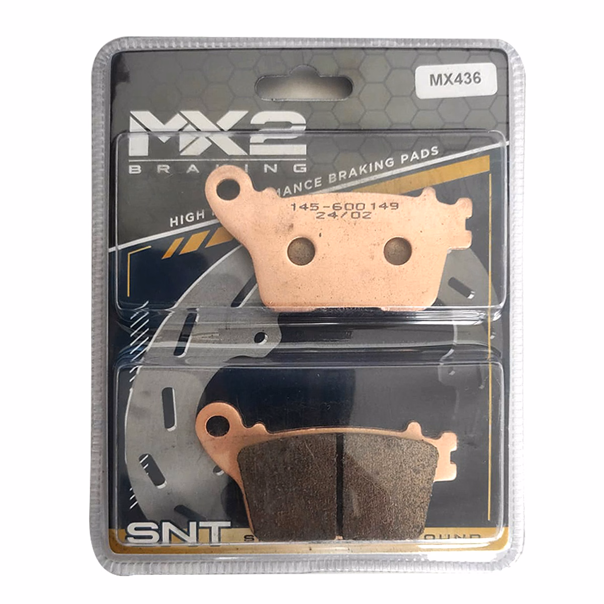 BALATAS DISCO MX2 MX-F088 SNT (436) P/ CBR-600RR '07, P/ CBR-1000RR '06-'07 TRAS.