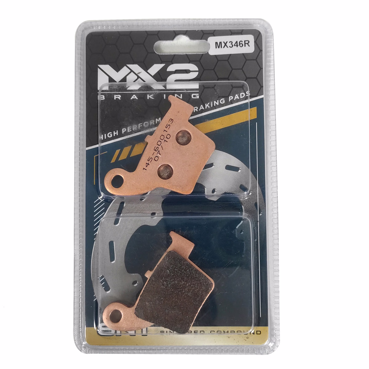 BALATAS DISCO MX2 MX-F151 SNT (346R) P/ CRF-250X/R '04-'07, P/ CR-125/250R '02-'07