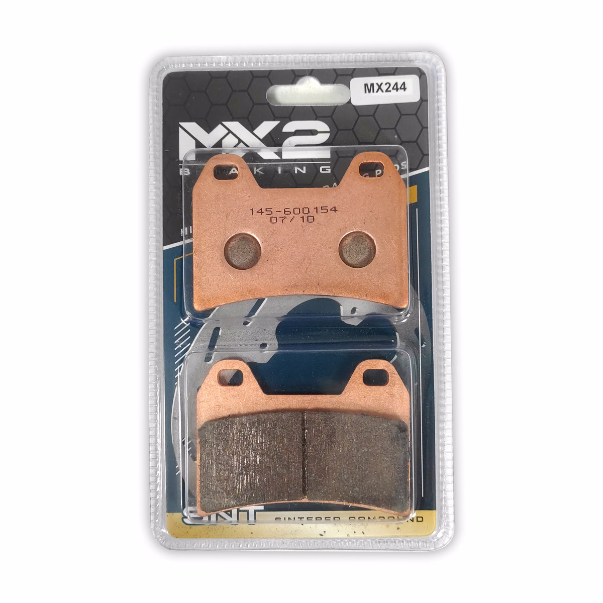 BALATAS DISCO MX2 MX-F125 SNT (244) P/ DUKE 790 '18-20, 890 ADVENTURE, ADVENTURE RALLY '22, ADVENTURE 1190/1290 13-16, P/ F800 R 09-14, P/ F800 S/ST 06-13, P/ CF MOTO 450MT '25 DEL.