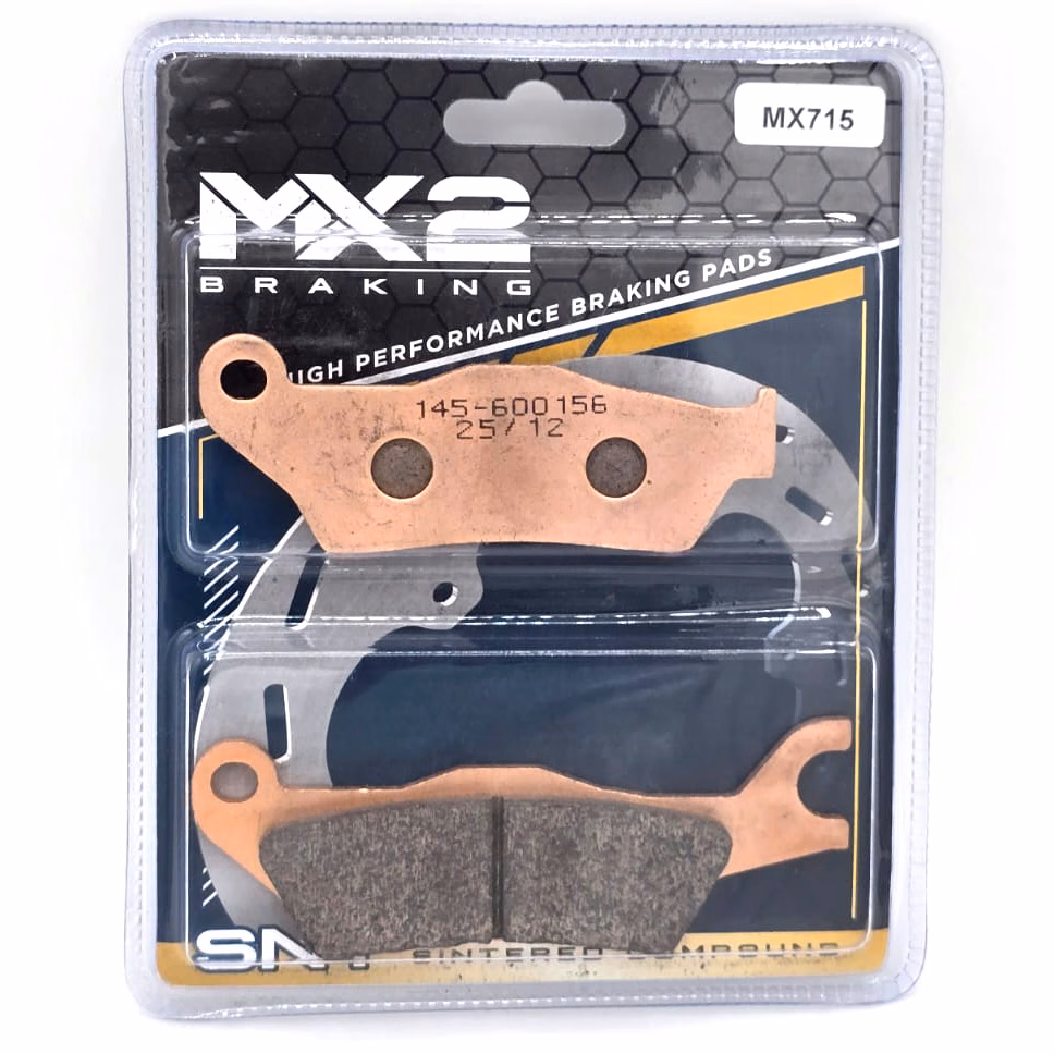 BALATAS DISCO MX2 MX-F087 SNT (715) P/ GSX-R /S 125 ’18-’21 DEL., P/ V-STROM 250 ’24-’25 DEL., P/ GIXXER-250 ’21-’24 DEL.