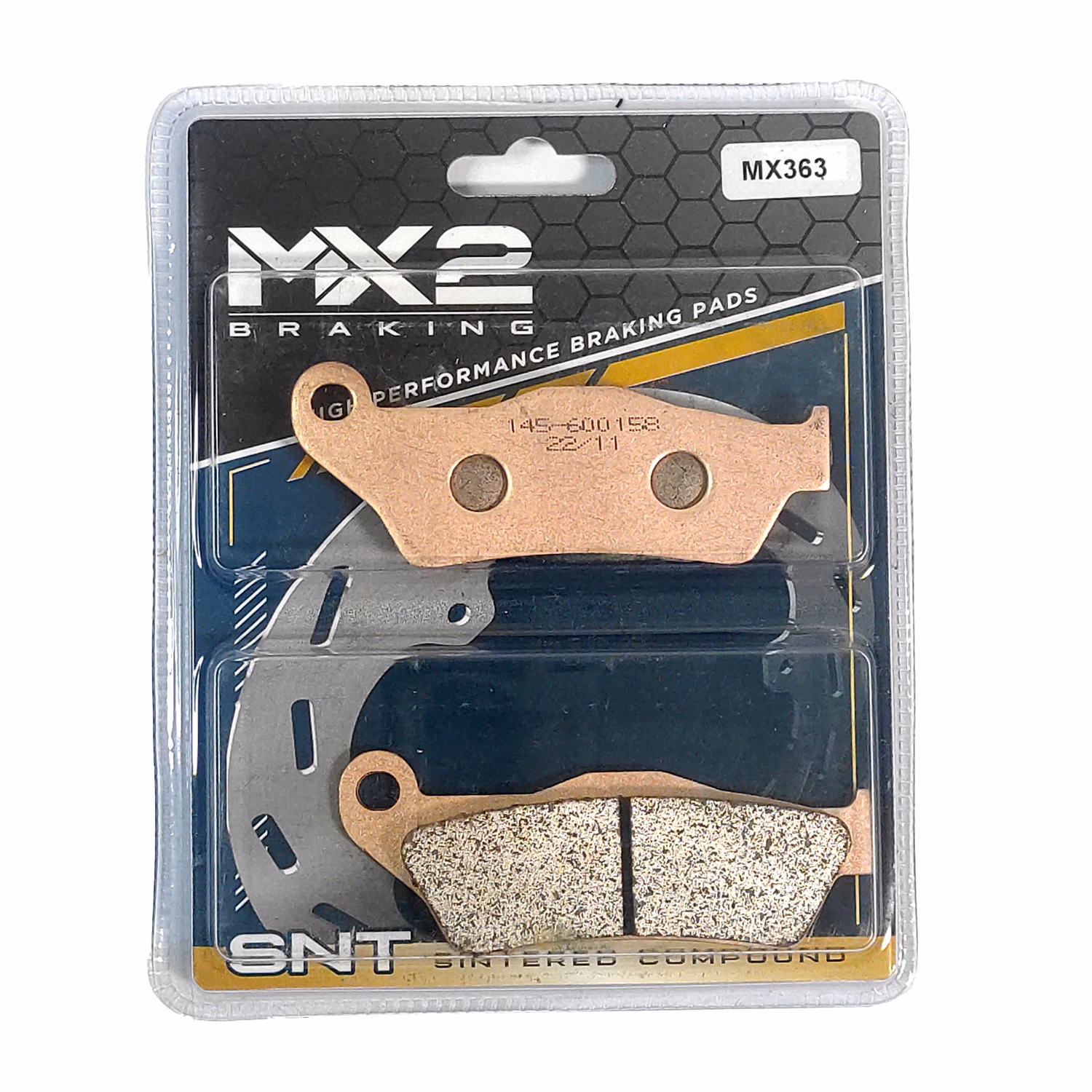 BALATAS DISCO MX2 MX-F073 SNT (363) P/ R 850 GS '96-'00 TRAS., P/ R 1200 RT '03-'13 TRAS., P/ R NINE T K21, PURE '14-'24 TRAS.