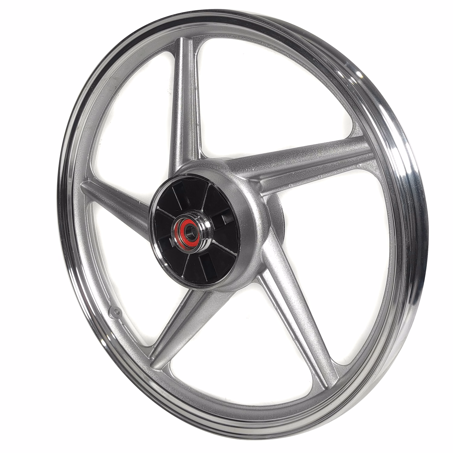 RIN TRASERO AZPAZ ALUMINIO GRIS P/ FT-125 (MOD. 07-10)