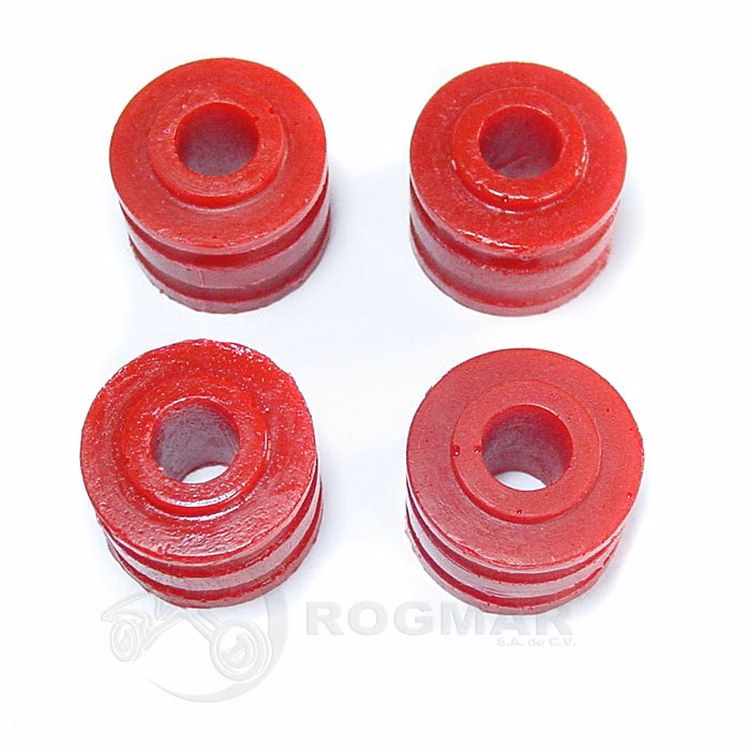 BUJE MAZA TRASERA NYLON ROJO P/ CG-125 (JUEGO)