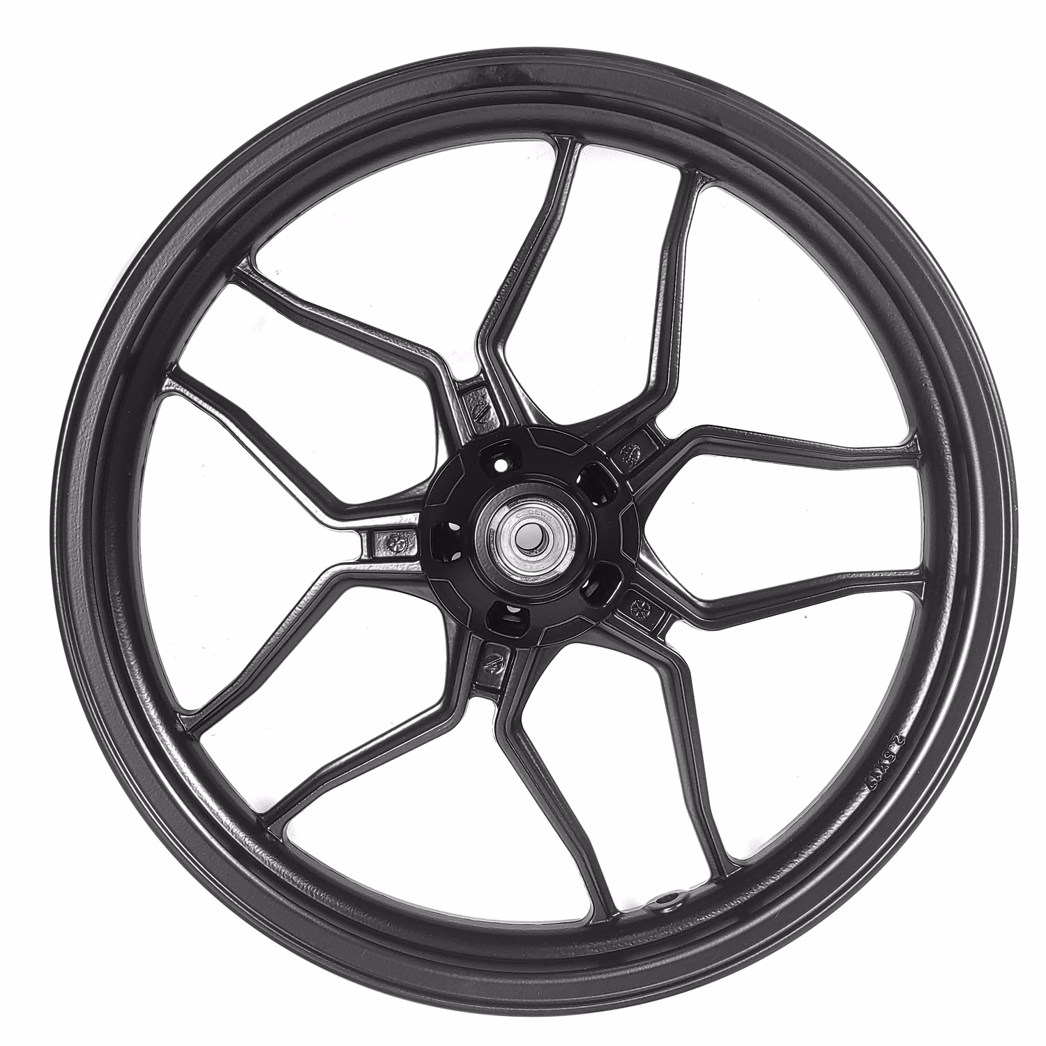 RIN DELANTERO ALUMINIO NEGRO P/ NS200, P/ NS200 FI, P/ RS200, P/ AS200, P/ N250 UG (SOLO UG BARRAS INVERTIDAS) AZPAS