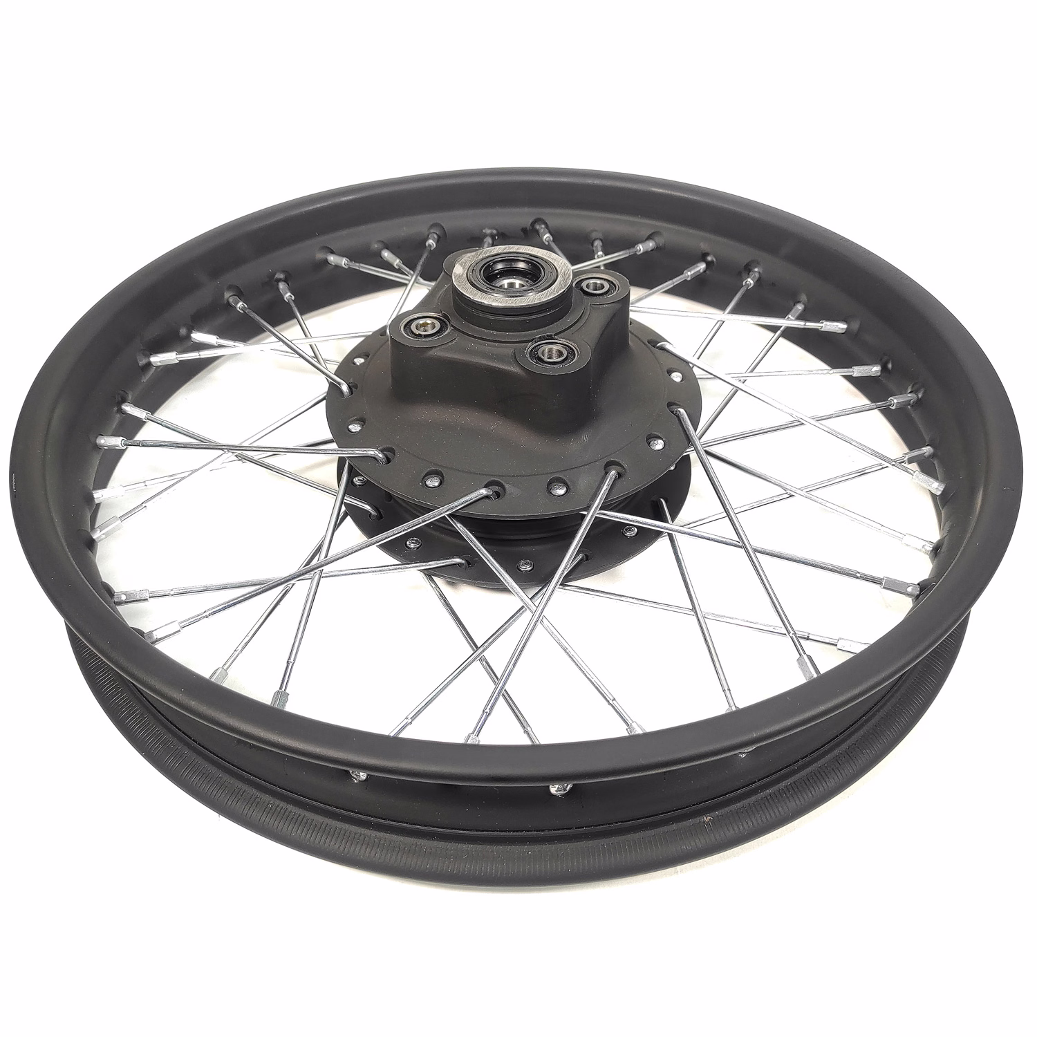RIN TRASERO ARMADO NEGRO P/ DM-200 '14-'26, P/ DM-200 SPORT '19-'21, P/ DM-150 SPORT '19-'21, P/ DM-150 '26, P/ DM-200 GPS '25-'26 18 X 2.15 X 36H