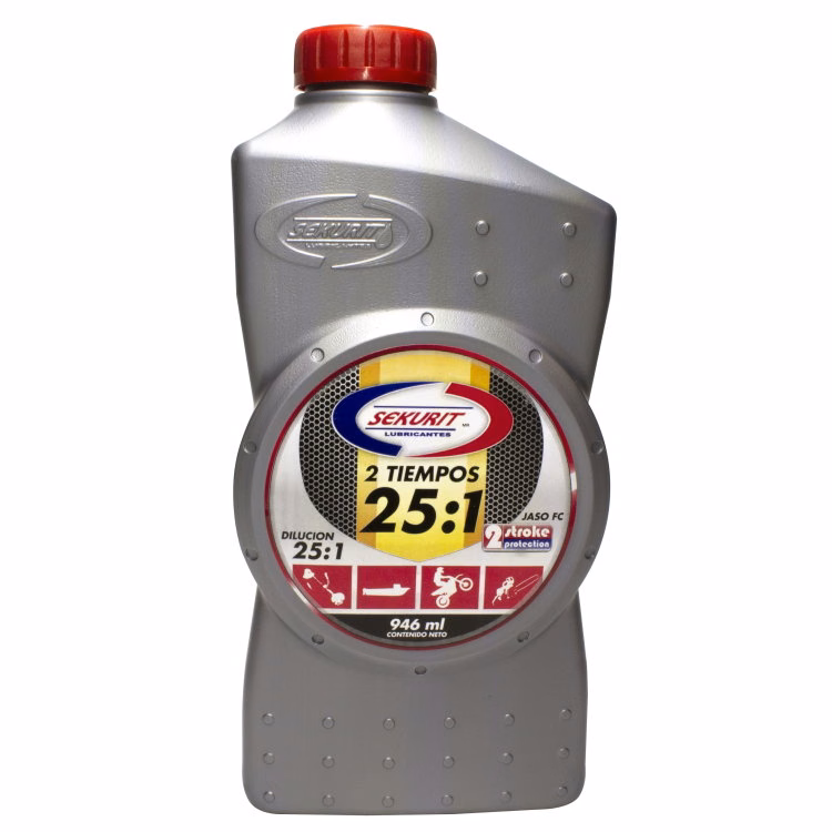 ACEITE SEKURIT MOTO 2T 251 "MINERAL" (MEZCLA DIRECTA) 946ML (PRECIO POR PIEZA) (EN LA COMPRA DE 1 CAJA) (CAJA C/ 18 PIEZAS )