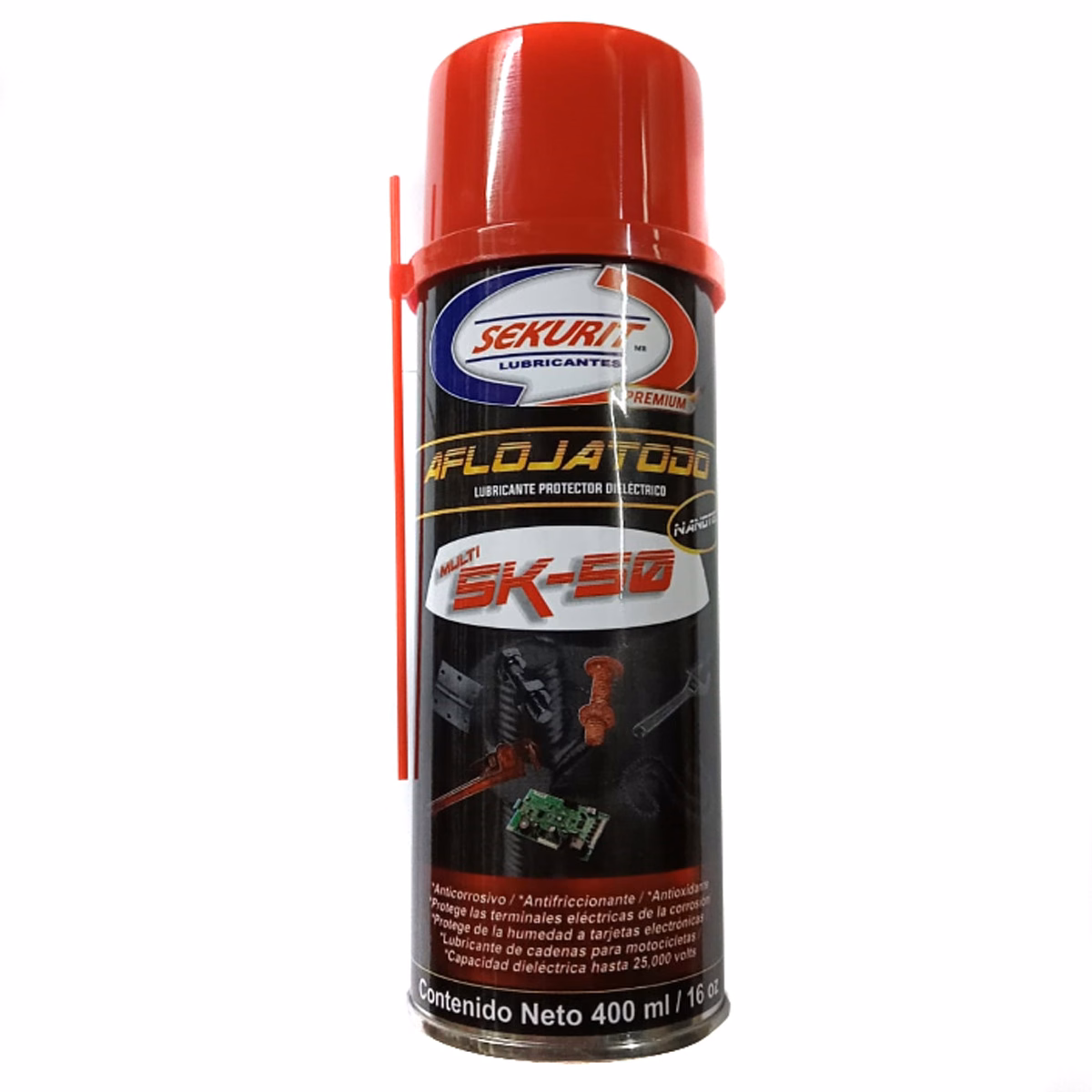 MOTO SPRAY AFLOJATODO SK-50 SEKURIT 400ML (PRECIO POR PIEZA) (EN LA COMPRA DE 1 A 11 PIEZAS )