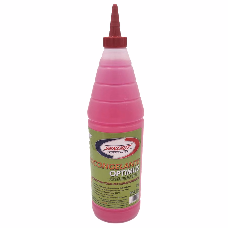 ANTICONGELANTE SEKURIT OPTIMUS ROSA 946ML (PRECIO POR PIEZA) (CAJA C/ 18 PIEZAS)