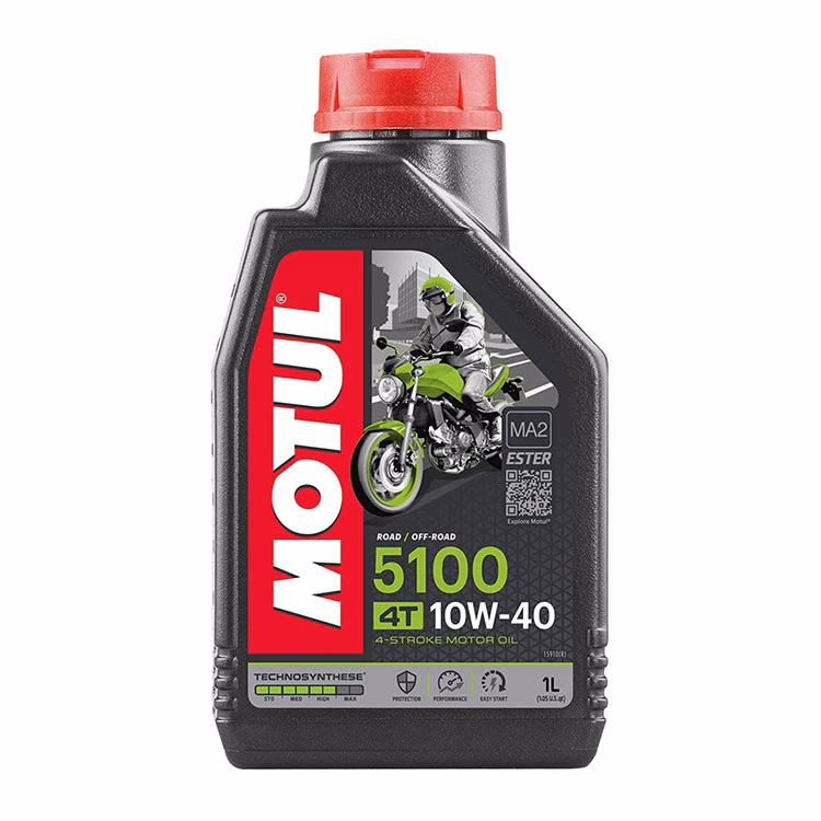 ACEITE PARA MOTOR A GASOLINA 4 TIEMPOS MOTUL 5100 10W40 1L TECHNOSYNTHESE (PRECIO POR PIEZA) ( CAJA C/ 12 PIEZAS )