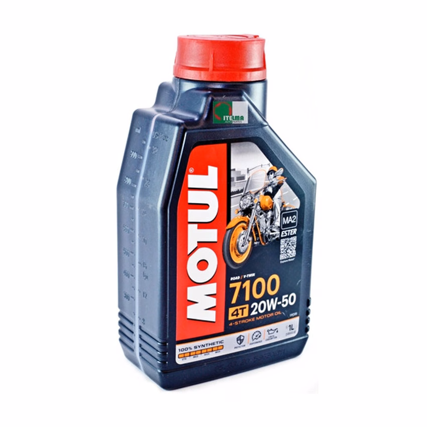 ACEITE PARA MOTOR A GASOLINA 4 TIEMPOS MOTUL 7100 20W50 1L 100% SINTETICO (PRECIO POR PIEZA) ( CAJA C/ 12 PIEZAS )