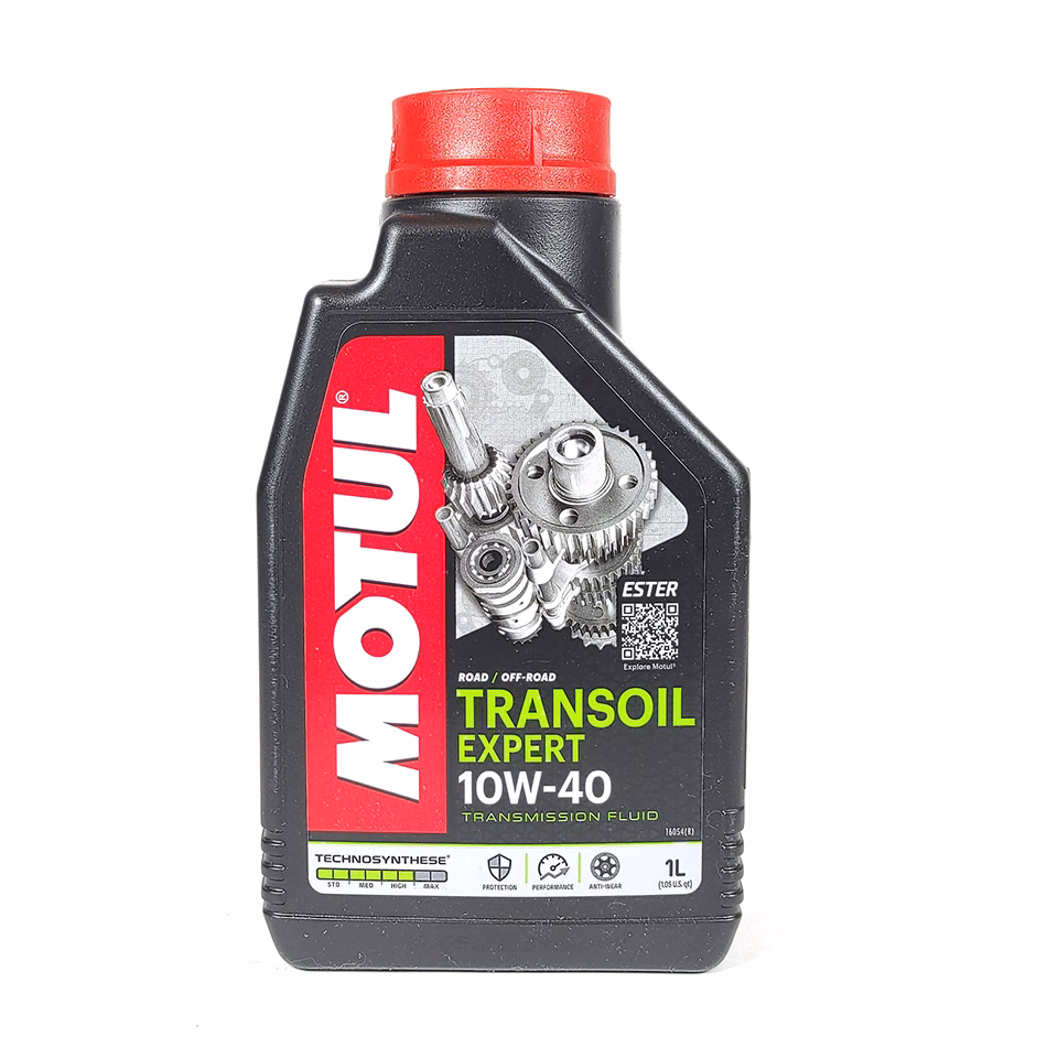 ACEITE PARA MOTO TRANSMISION MOTUL TRANSOIL EXPERT 1L 10W40 TECHNOSYNTHESE (PRECIO POR PIEZA) (CAJA C/ 12 PIEZAS)