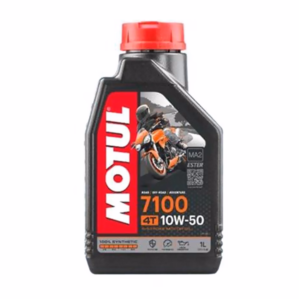 ACEITE PARA MOTOR A GASOLINA 4 TIEMPOS MOTUL 7100 10W50 1L 100% SINTETICO (PRECIO POR PIEZA) ( CAJA C/ 12 PIEZAS )