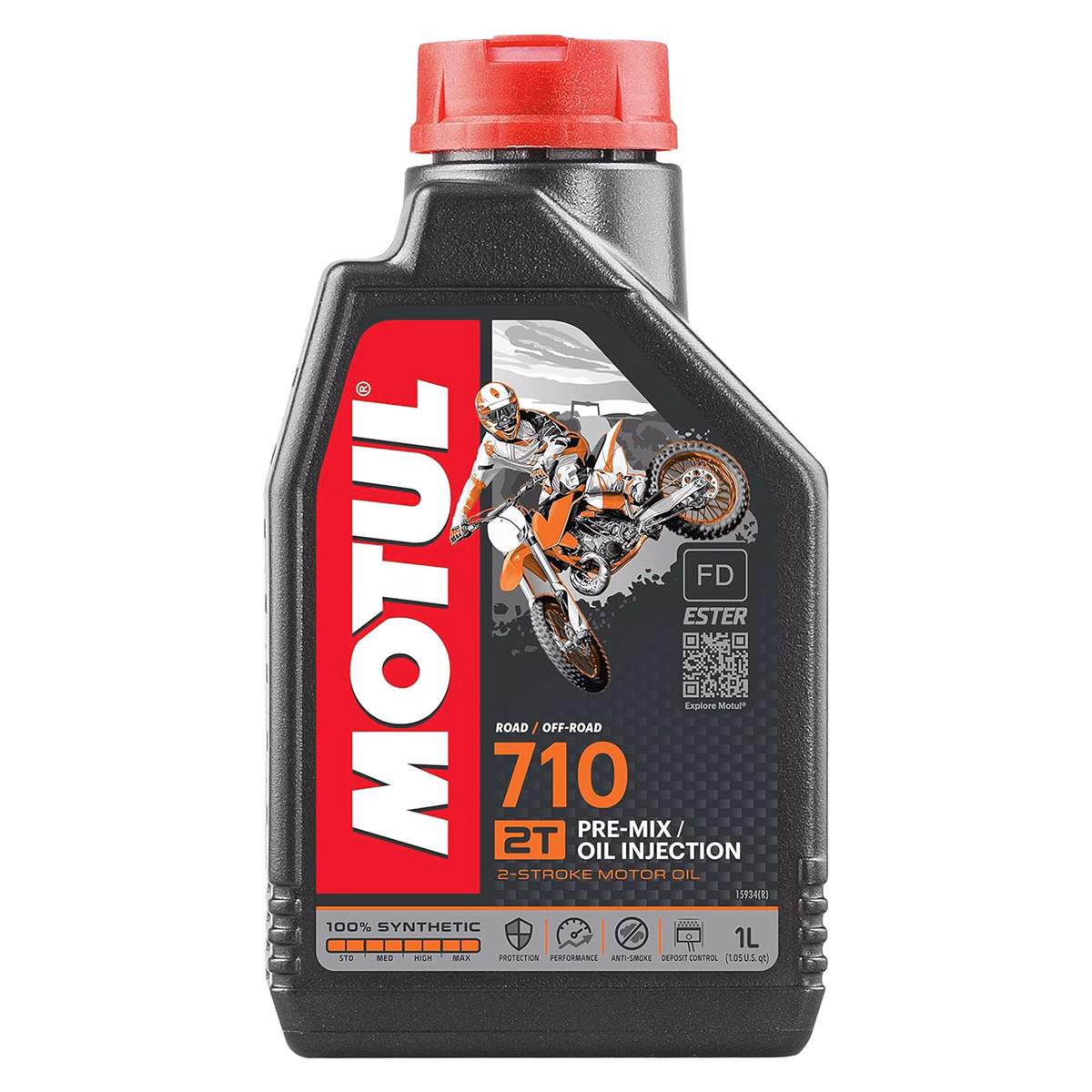 ACEITE PARA MOTOR A GASOLINA 2 TIEMPOS MOTUL 710 1L (PRECIO POR PIEZA) ( CAJA C/ 12 PIEZAS )